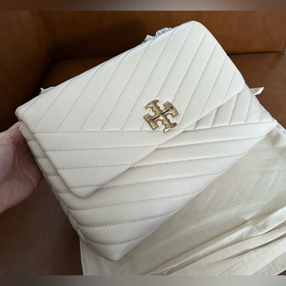 Tory Burch Kira Convertible Shoulder Bag - New Cream